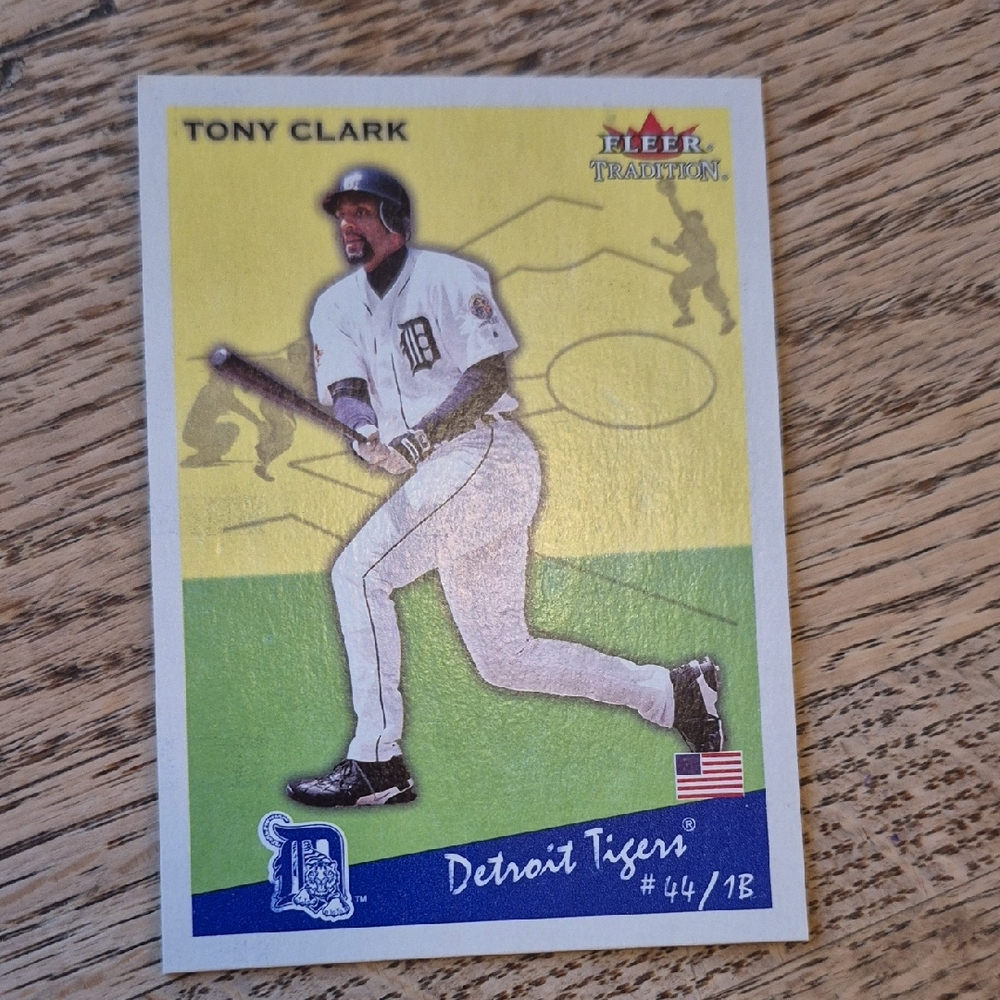 Fleer Tradition Baseball Card - Tony Clark